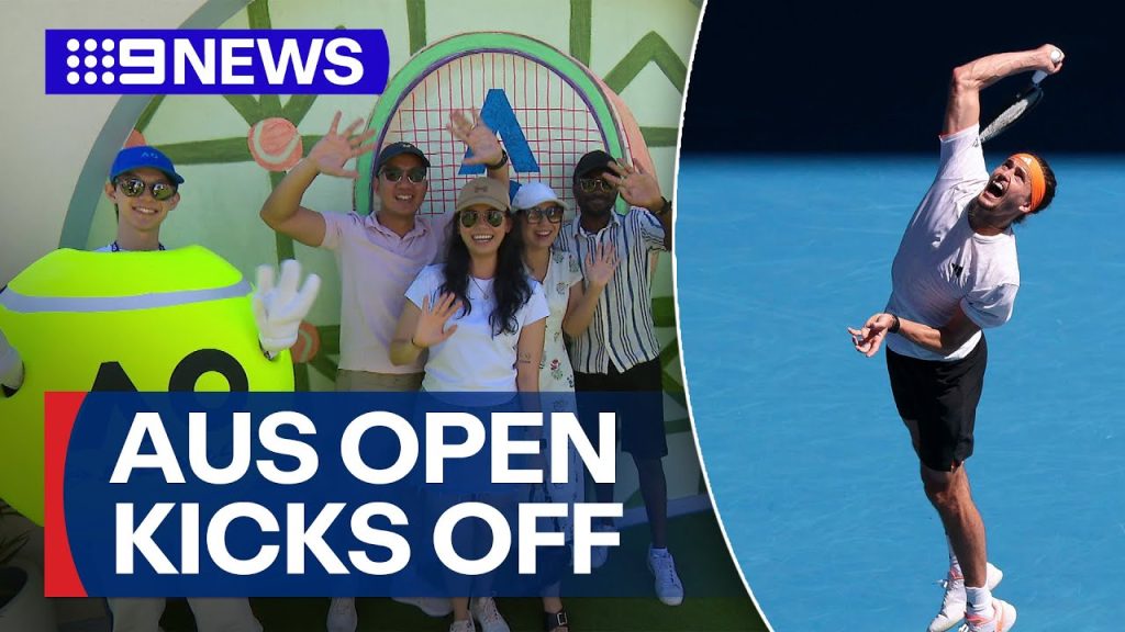 Electric atmosphere as the Australian Open officially begins | 9 News ...
