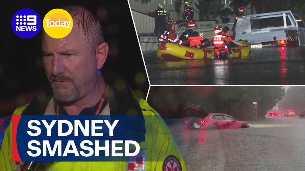 Dozens rescued as severe weather system soaks Sydney | 9 News Australia ...
