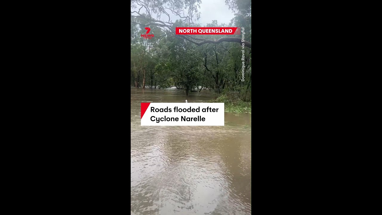 Roads flooded in North Queensland after Cyclone Narelle – The ...