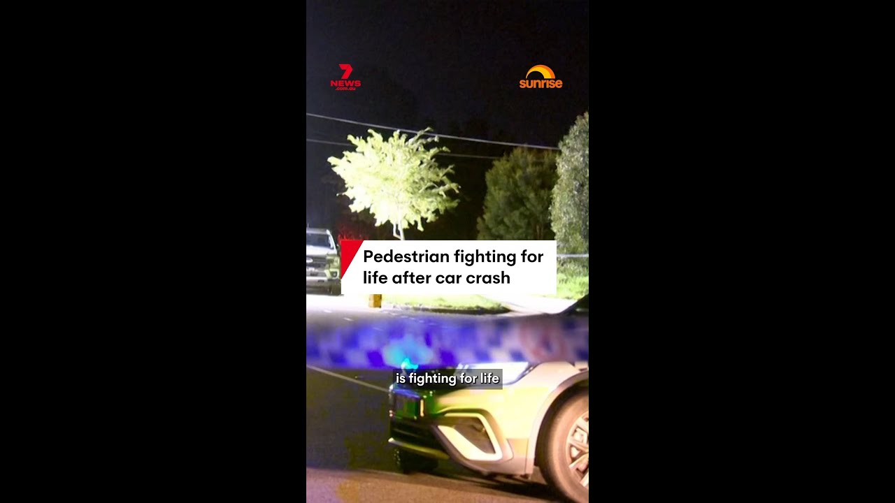 Pedestrian fighting for life after car crash – The Australian News